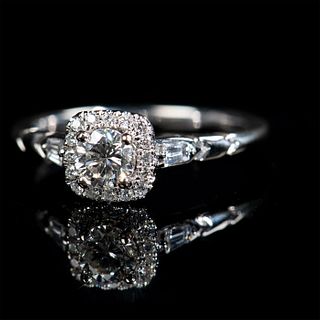 Size 7.25, 0.75 ct TWT Ladies Diamond Ring