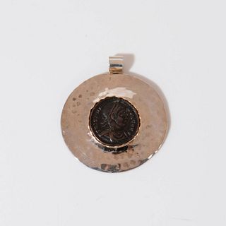 Gold and Silver Ancient Coin Pendant