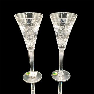 Pair of Waterford Crystal Champagne Flutes, Peace