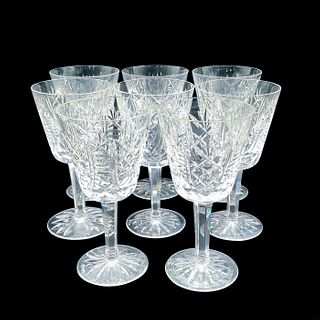 8pc Vintage Waterford Crystal Claret Wine Glasses Set, Clare