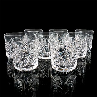 8pc Waterford Crystal Rocks Glasses