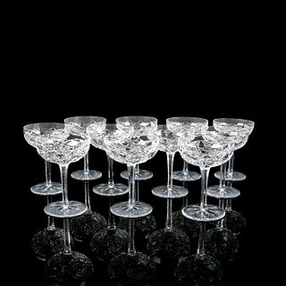 11pc Baccarat Lagny Clear Crystal Champagne Sherbet Glasses