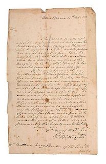 George Washington ALS, March 15, 1785, to Mathew Carey 