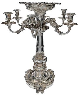 Fine Monumental English Silver Epergne by Robert Garrard