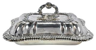 George III English Silver Entree and Extra Base