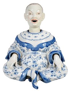Very Large German Porcelain Nodder Figure