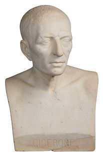 Chiurazzi Marble Bust of Cicero
