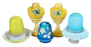 Five Glass Fairy Lamps
