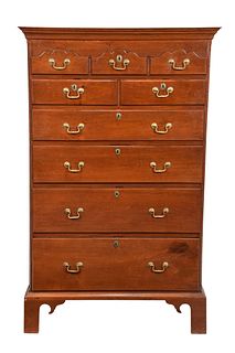 Pennsylvania Chippendale Walnut Tall Chest of Drawers