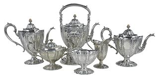 Six Piece American Sterling Tea and Coffee Service 