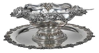 Sterling Punch Bowl, Tray and Ladle