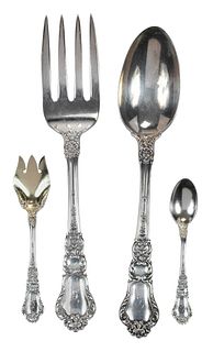 30 Piece Sterling Assorted Flatware Including Gorham Baronial