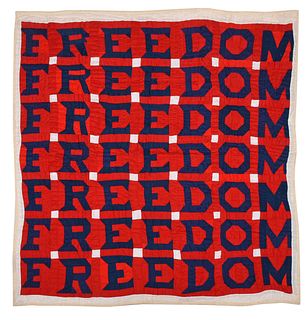 Rare and Important Freedom Quilt