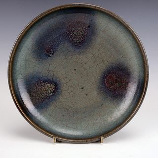 CHINESE CRACKLE GLAZE LOW BOWL