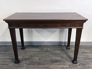 PIER TABLE WITH CHINESE FRET DESIGN