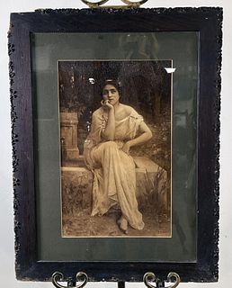 1899 C. A. LENOIR PHOTOGRAPH OF PENSIVE LADY