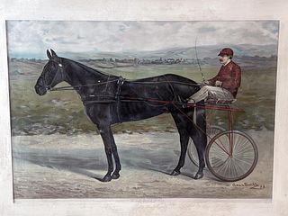 DIRECTUM KING OF TROTTERS BY GEAN SMITH 1894 PRINT