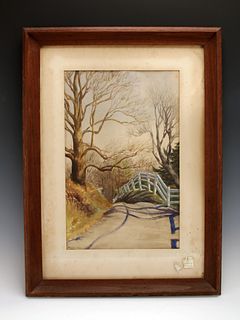 SIGNED NAOMI DAY 1937 COUNTRY ROAD