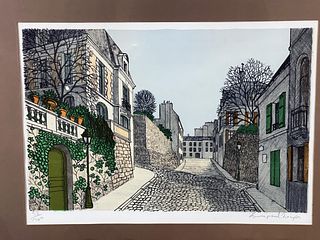 SIGNED NUMBERED PRINT OF COBBLESTONE STREET