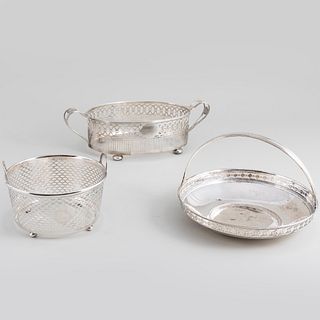 Group of Three Tiffany & Co. Silver Baskets