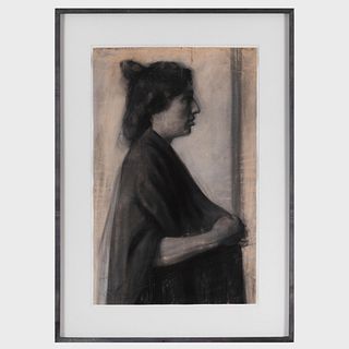 Angelo Maria Crepet (1885-1974): Woman in Profile