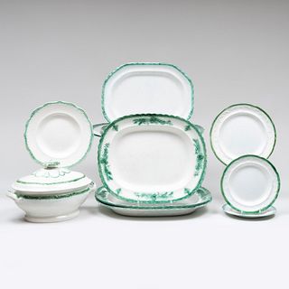 Assembled Set of Green Glazed Creamware