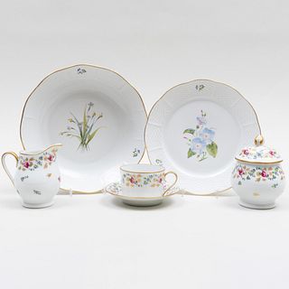 Herend Porcelain Part Service and a Limoges Porcelain Part Tea Service