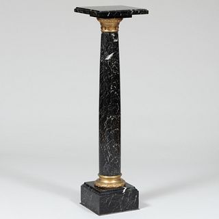 Napoleon III Gilt-Bronze-Mounted Marble Pedestal
