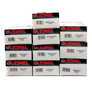 Lionel 10 Freights in original boxes.