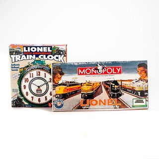 Lionel 100th Anniversary Clock and Lionel Monopoly Game