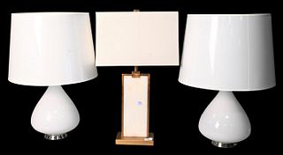 Three Contemporary Table Lamps