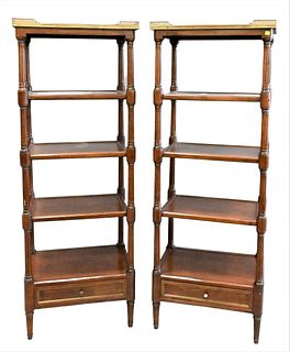 A Pair of George IV Style Mahogany Etageres