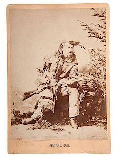 Buffalo Bill Cody Early Albumen Copy Cabinet Card 