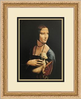 Leonardo da Vinci The Lady with an Ermine Custom Framed Print