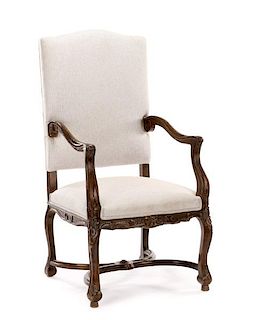 Provincial Louis XIII-Style Os de Mouton Chair
