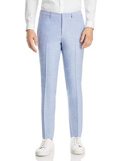 Hugo Hugo Boss L90220 Mens Blue Hesten Melange Extra Slim Fit Suit Pants Size 30