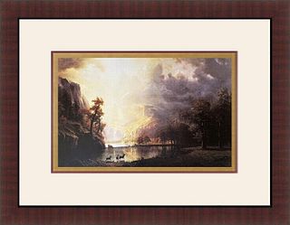 Albert Bierstadt - Sierra Nevada Morning Custom Gallery Framed