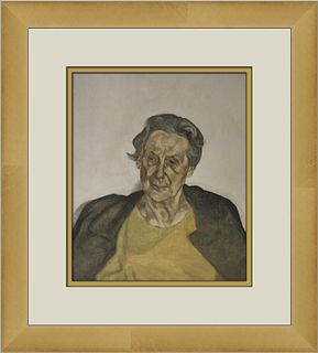 Lucian Freud Portrait of a Woman Custom Framed Print