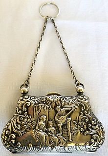 English Victorian Sterling Ladies Coin Purse