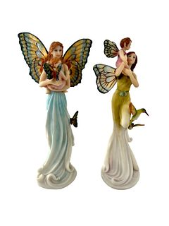 Pair of PACIFIC GIFTWARE Figurines - Fairy Child