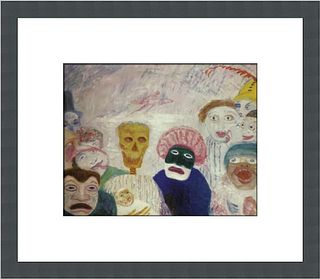 James Ensor Death and the Masks Custom Framed Print