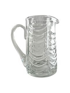 ROYAL BRIERLY CRYSTAL PITCHER W SWAGS & DRAPES