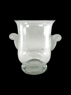 HANDBLOWN ROMANIAN GLASS CRYSTAL URN ICE BUCKET