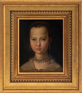 European School, Portrait of a Girl in Pearls, 17c