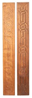 Suriname Maroon Carved Wood Panels, 2