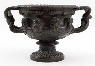 Grand Tour Patinated Bronze "Albani" Vase