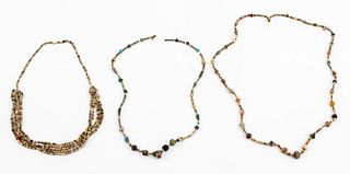Ancient Glass & Mummy Faience Bead Necklaces, 3