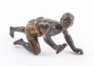 Franz Bergman Cold Painted Bronze Warrior Figure