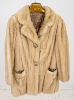 Neustadter White Mink Fur Jacket / Coat