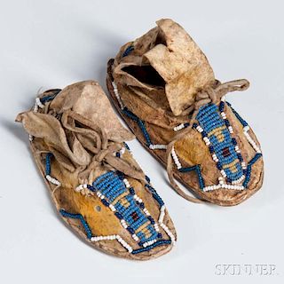 Pair of Miniature Southern Cheyenne Moccasins